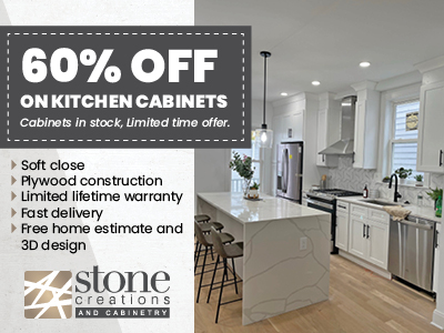 Cabinet Special 60% off! Expires 1/30/2023